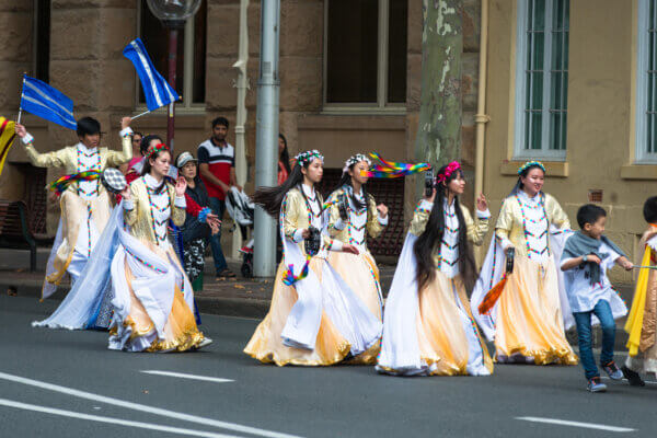 Christians at Easter parade in Sydney, Australia.
